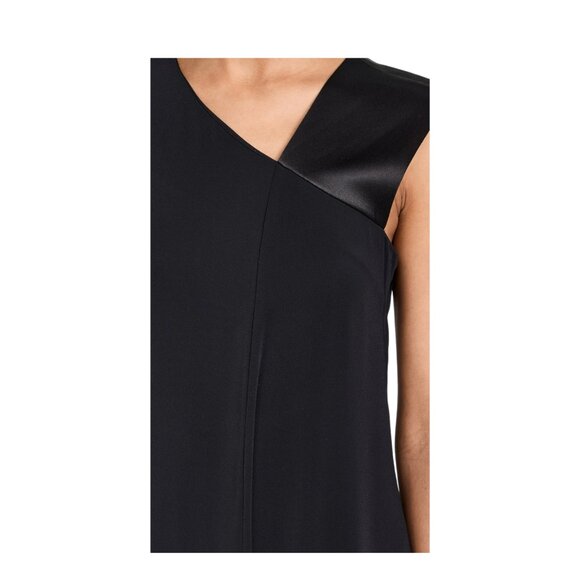 CO Collections Black Napkin Dress NWT – XS Asymmetrical Midi $1,095 Retail NWT - Picture 11 of 13